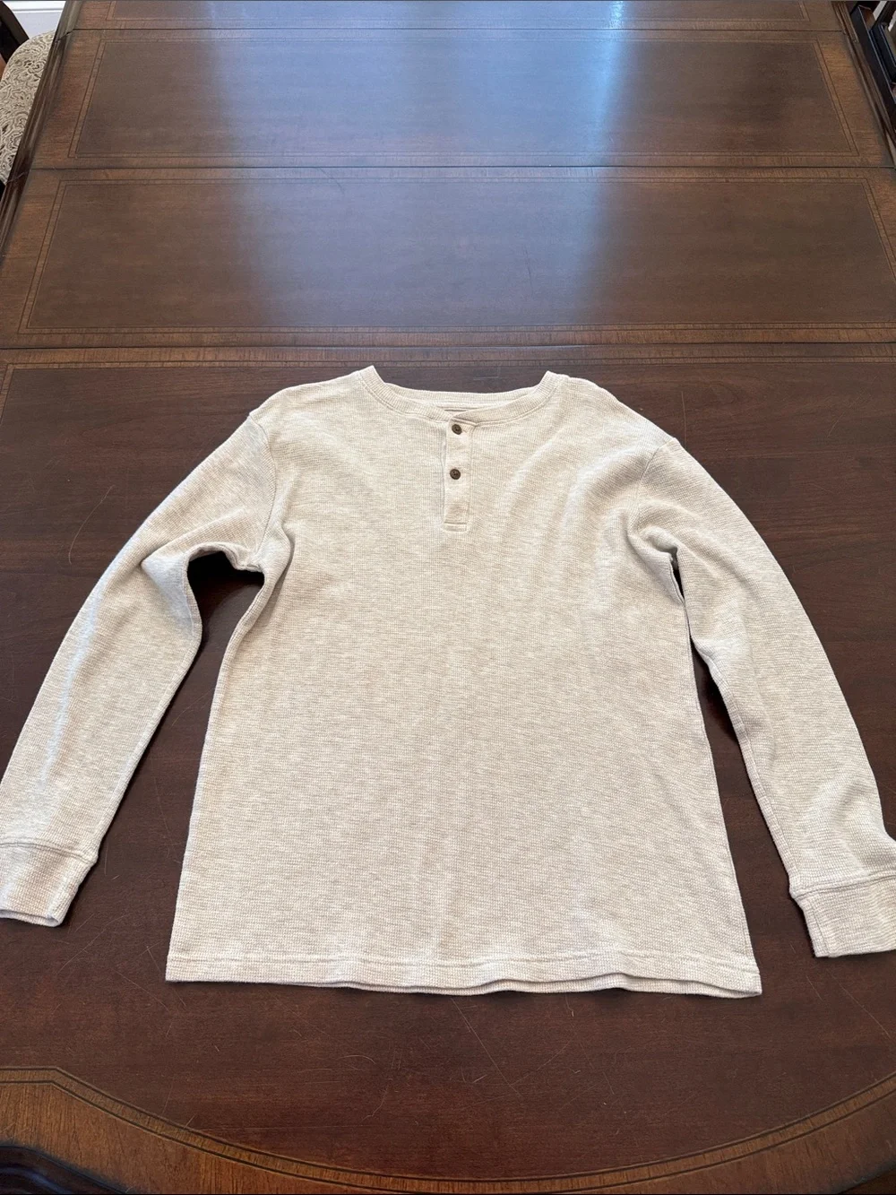 The Children's Place Light Beige Henley Long Sleeve Tee